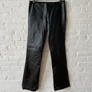 Vintage black leather pants